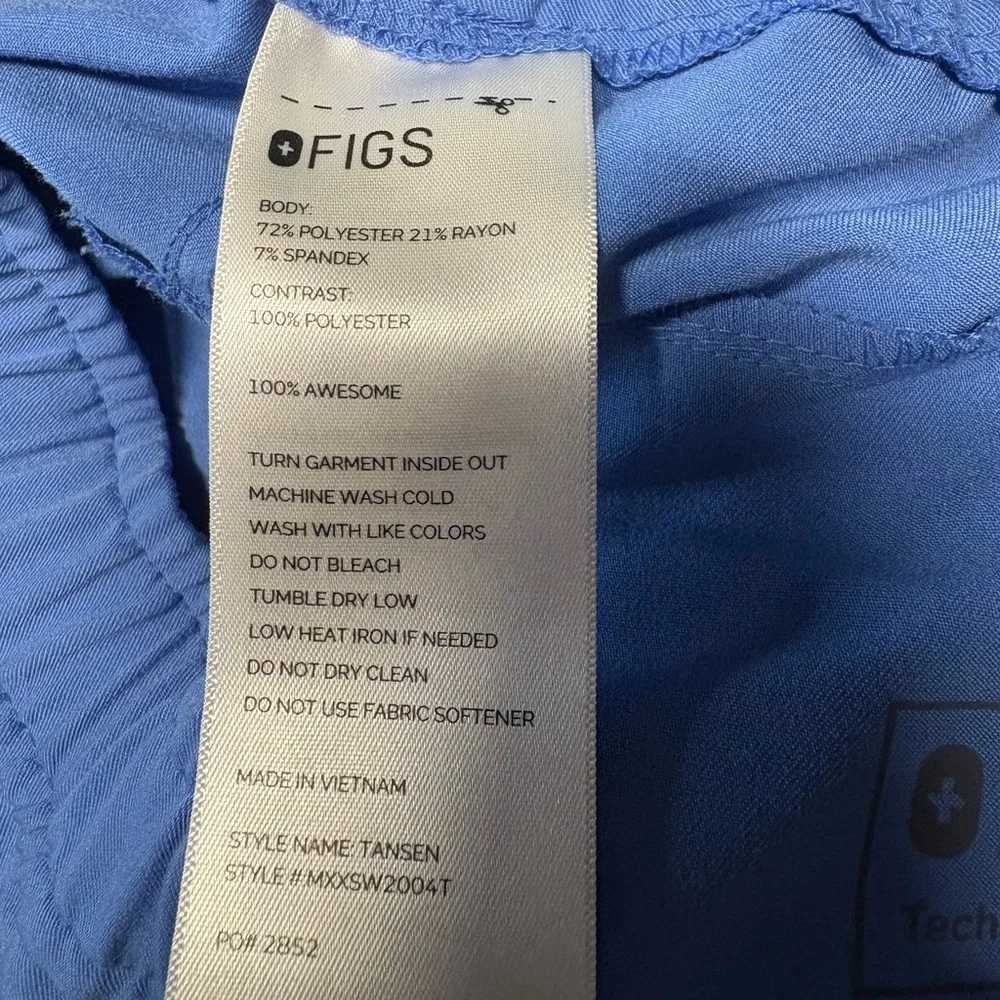 Figs Tansen Jogger Scrub Pants Mens size medium tall blue